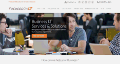 Desktop Screenshot of focusedonit.com.au